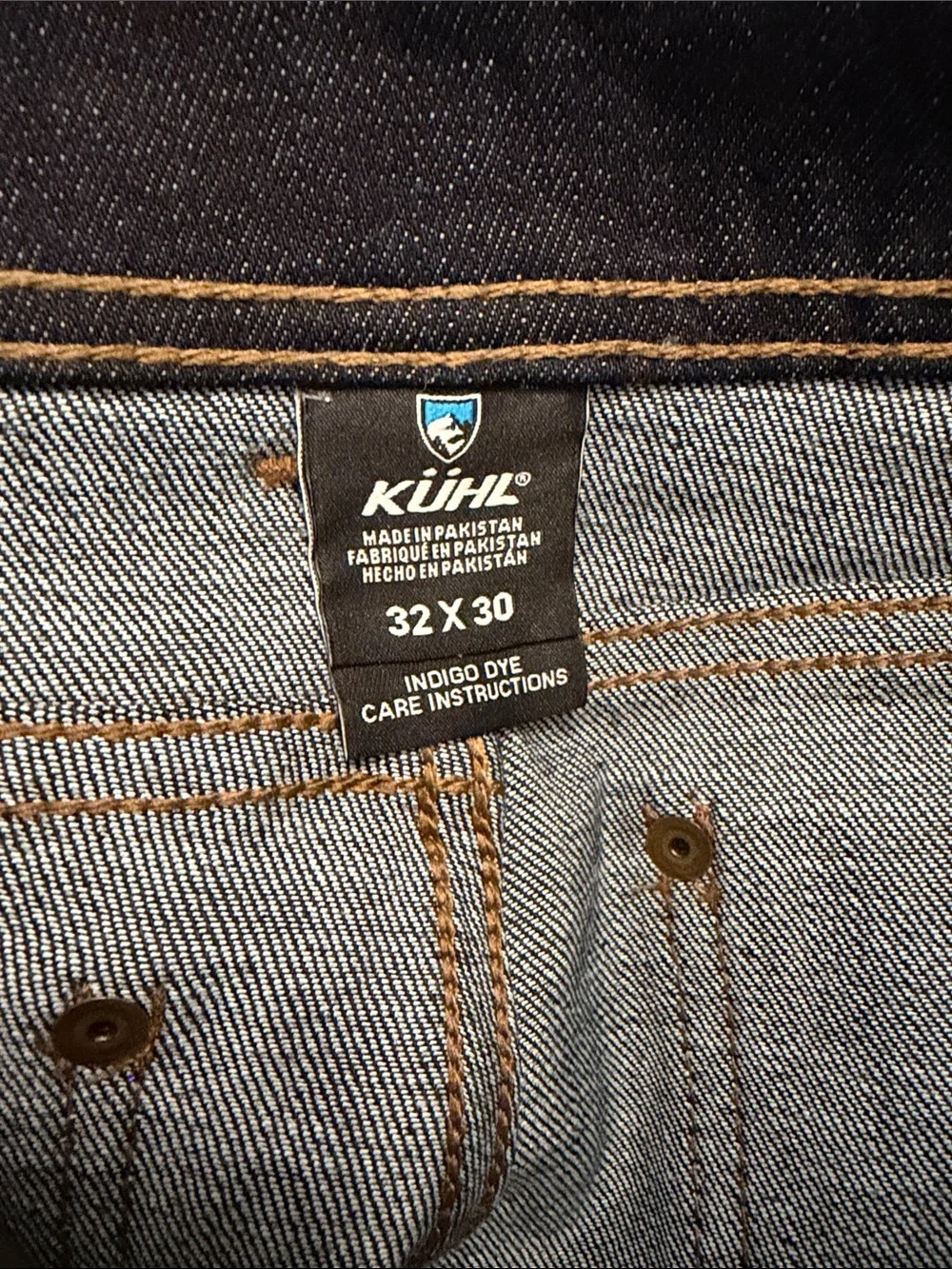 Kuhl men’s KONTROL™ DENIM FULL FIT 32/30 DARK WASH